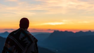 The French Outdoors 2019 - Les Alpes Romain Noel profite du coucher de soleil