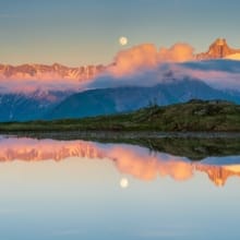 panorama-aiguilles-arves Panorama des Aiguilles d'Arves et lac Guichard