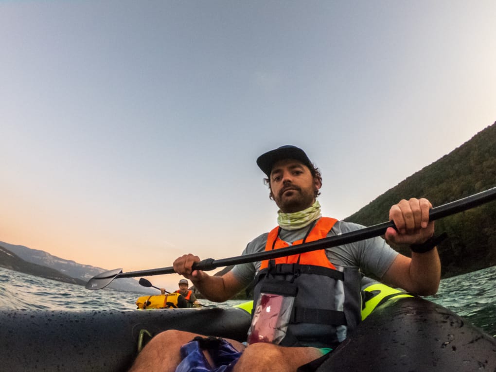 François GUILLERMET en Packraft Aqua Xtreme