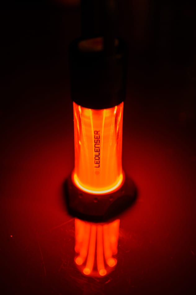 Le mode Red Reading Light de la Ledlenser ML6