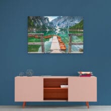 les-barques-lago-braies-dibond