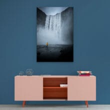 humain-cascade-skogafoss-islande-dibond