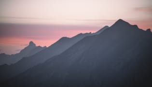 Lever du jour sur les Aravis