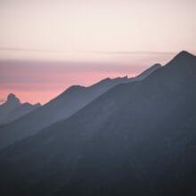 Lever du jour sur les Aravis