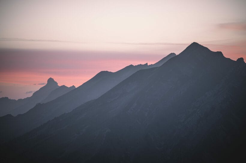 Lever du jour sur les Aravis